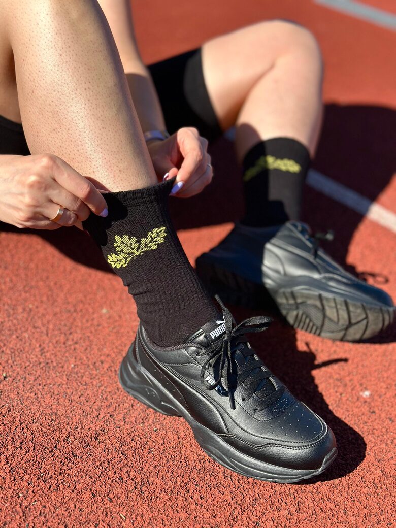 Black Sports Socks
