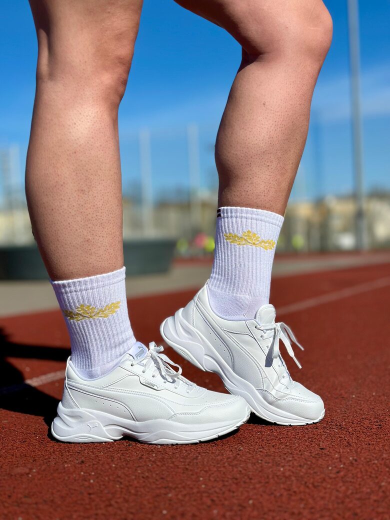 White Sports Socks