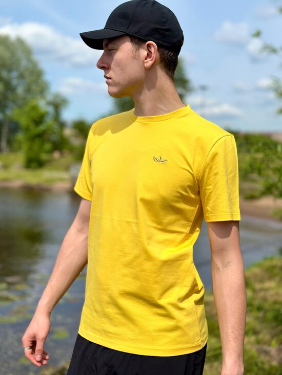 Long yellow unisex t-shirt "Sun"